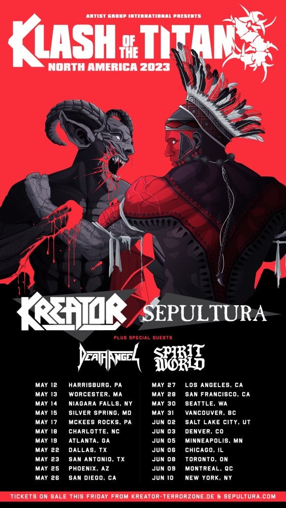 Kreator and Sepultura Are Going to Tear Sh*t Up This Summer During the Klash of the Titans North American Tour