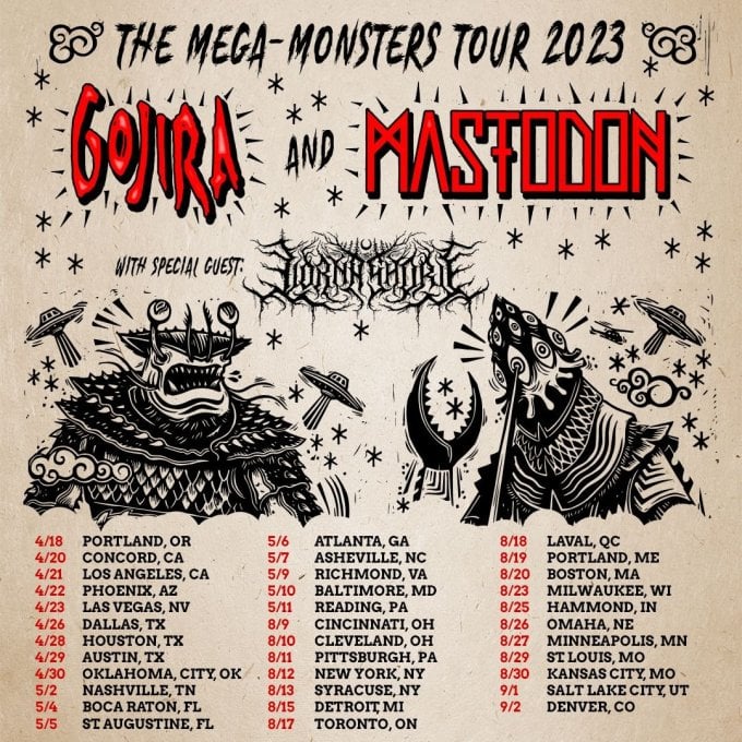 Gojira and Mastodon Are Touring Again and This Time Around They’re Bringing Lorna Shore with ‘Em