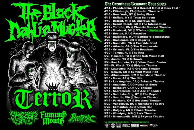 Don’t Miss Out on The Black Dahlia Murder During ‘The Verminous Remnant Tour’ Later This Year