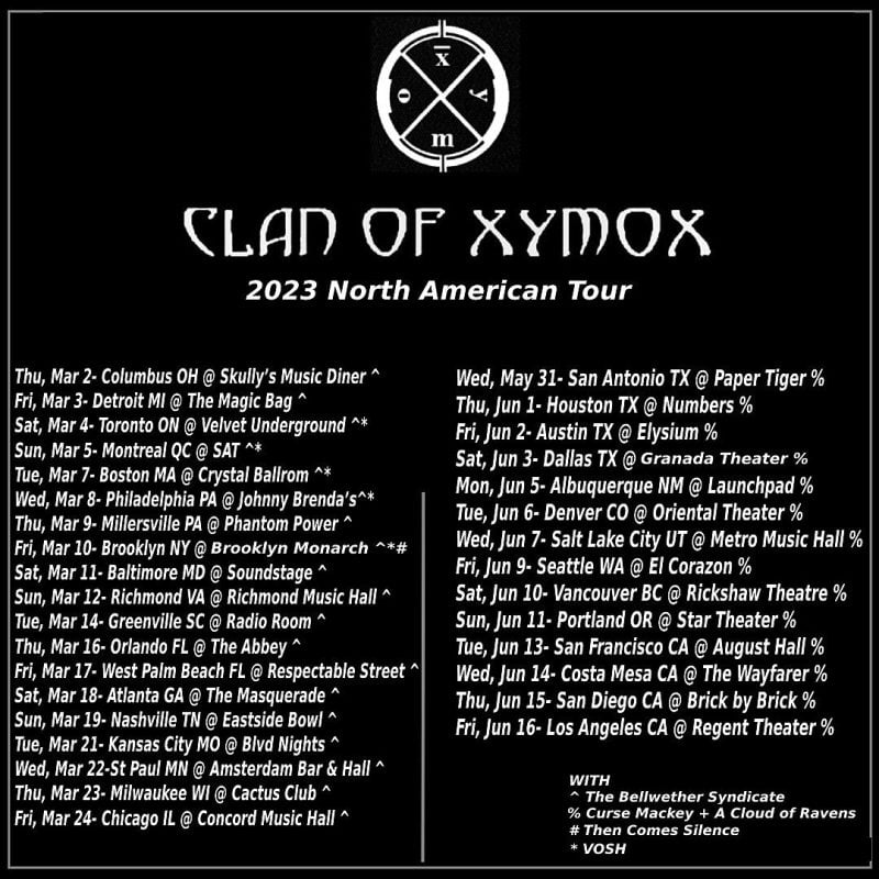 Clan of Xymox Announce North American Tour Dates for 2023