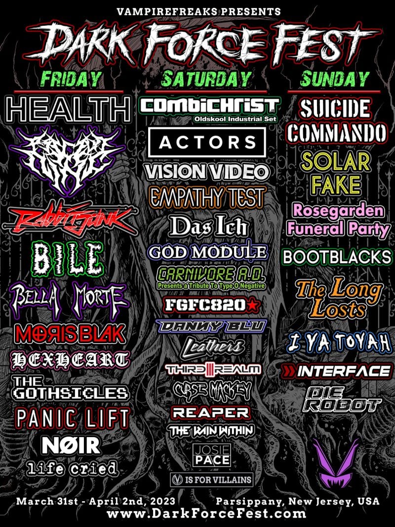 Dark Force Fest Brings Goth, Industrial, and Darkwave to the NYC Area this Spring