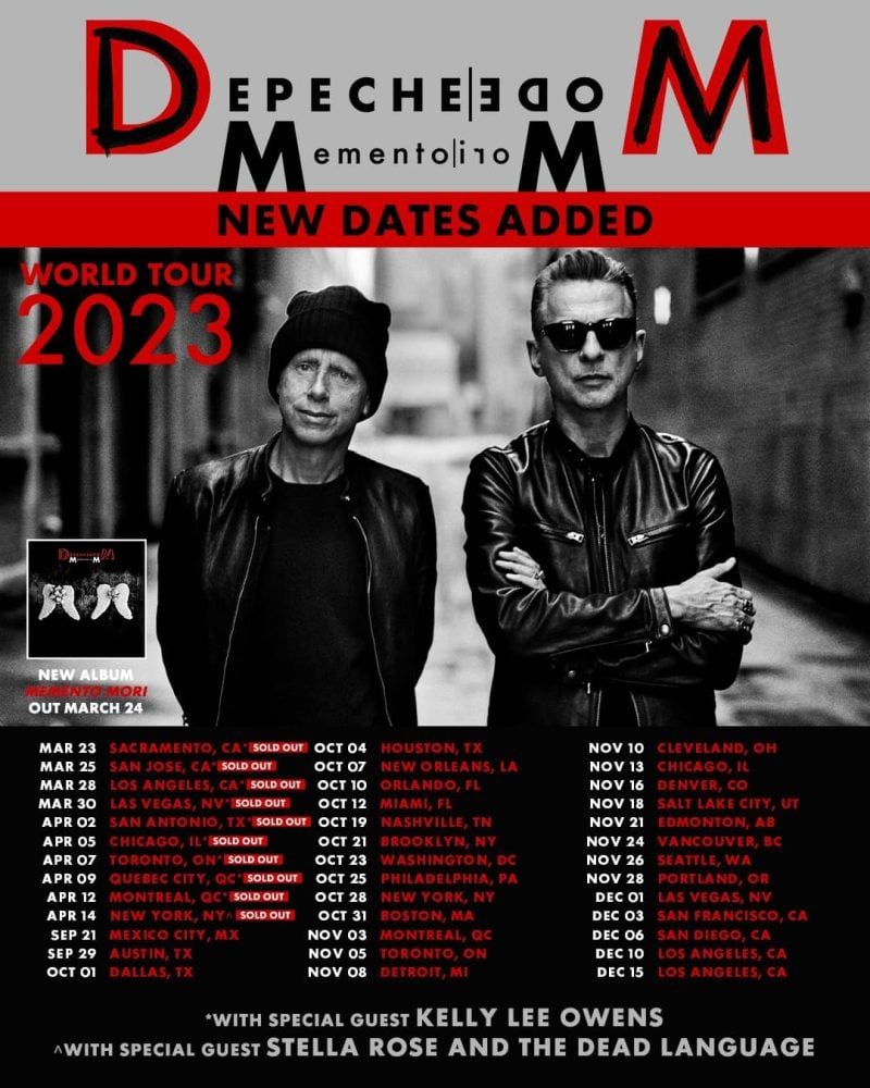 Depeche Mode Expand North America Tour with Massive Second Leg This Autumn
