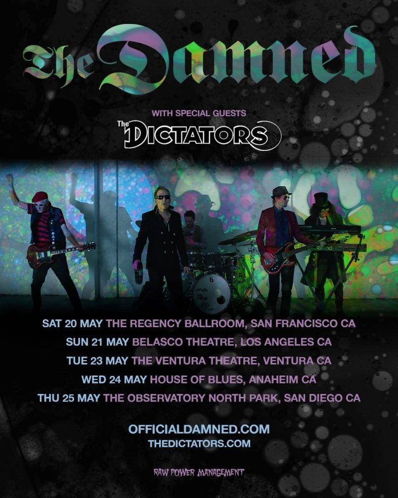 The Damned Announce a Run of Southern California Dates this May