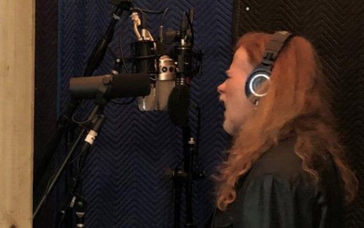 Mustaine Recording Vocals 2020