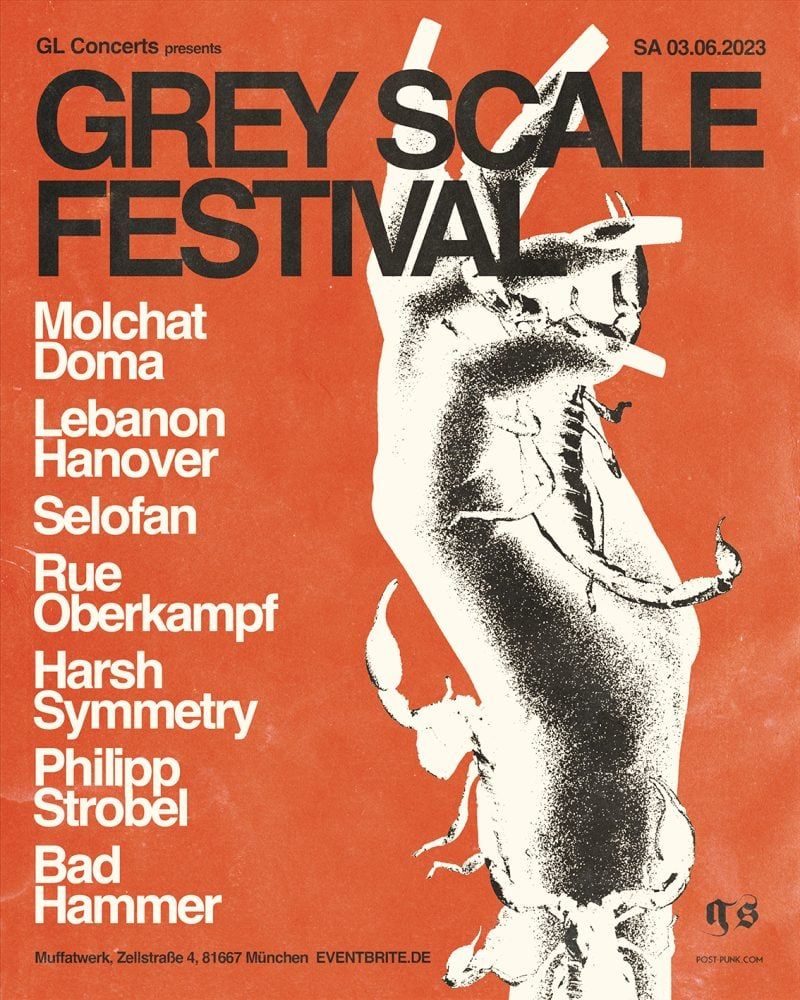 Grey Scale Festival 2023 Announces Molchat Doma, Lebanon Hanover, Selofan, Rue Oberkampf, Harsh Symmetry, Philipp Strobel, and Bad Hammer