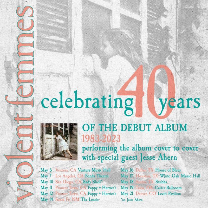 Violent Femmes to Embark on US Tour and Reissue Debut Album on Vinyl for 40th Anniversary Celebration