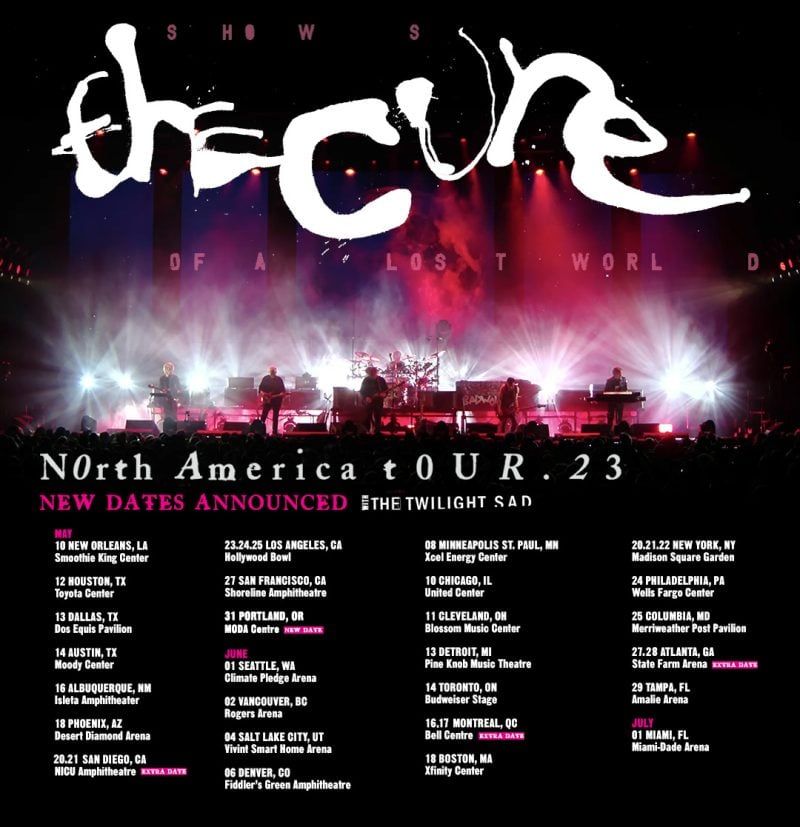 The Cure Announce Four Extra “Shows of a Lost World” North American Dates