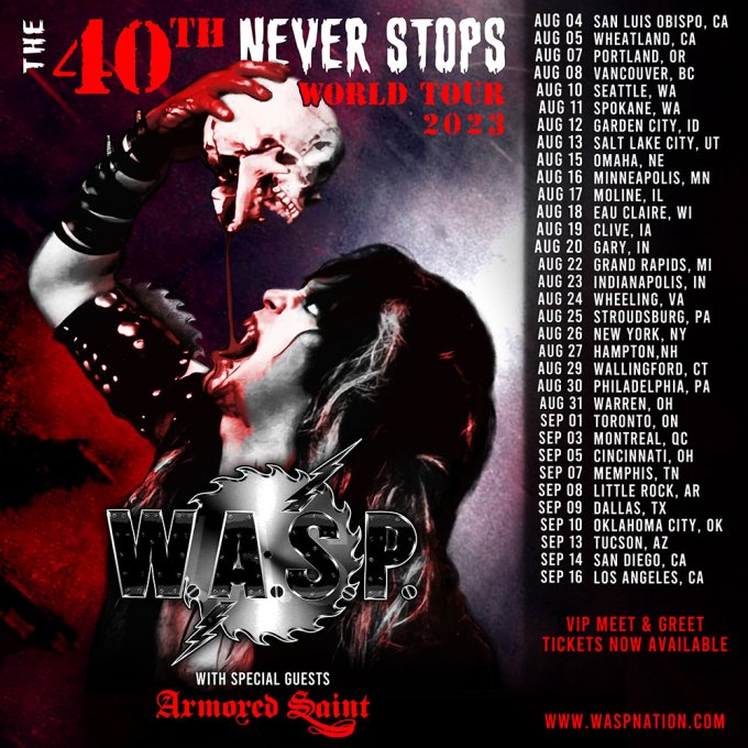 Armored Saint to Join W.A.S.P. on North American Tour Later This Year