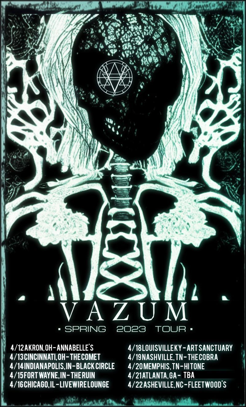 Listen to Detroit Deathgaze Duo Vazum’s new album “V” — Catch them on Tour this April