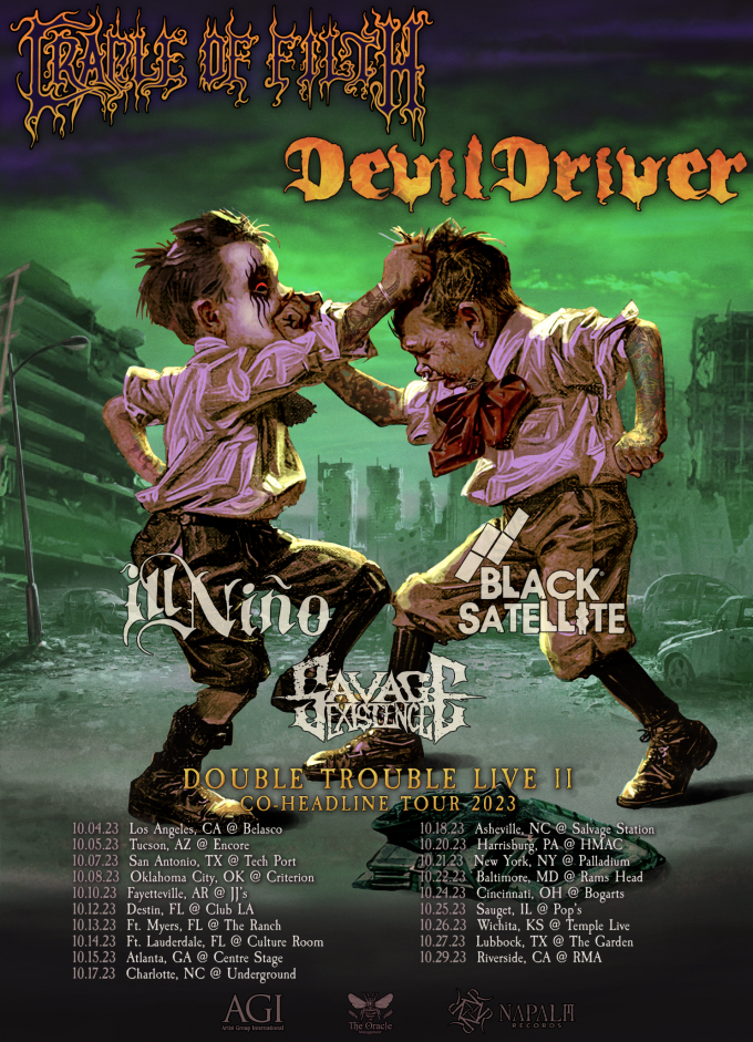 Cradle of Filth and DevilDriver Unveil the Second Leg of Their U.S. Co-Headlining Tour