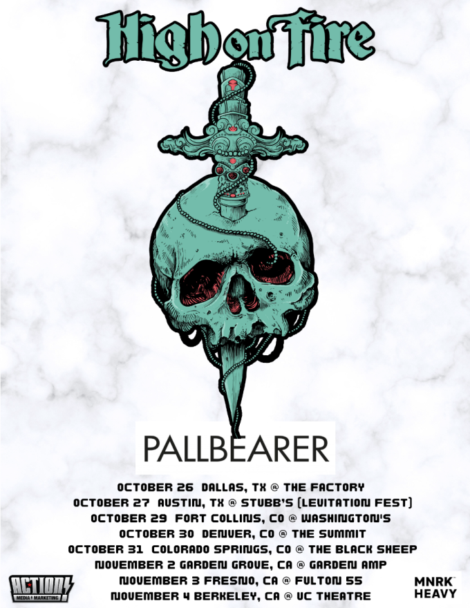 High on Fire Announce 25th Anniversary Tour Dates with Pallbearer