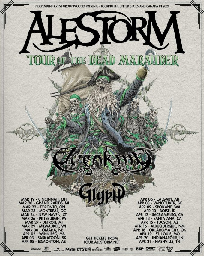 Alestorm Announce Spring 2024 US Tour