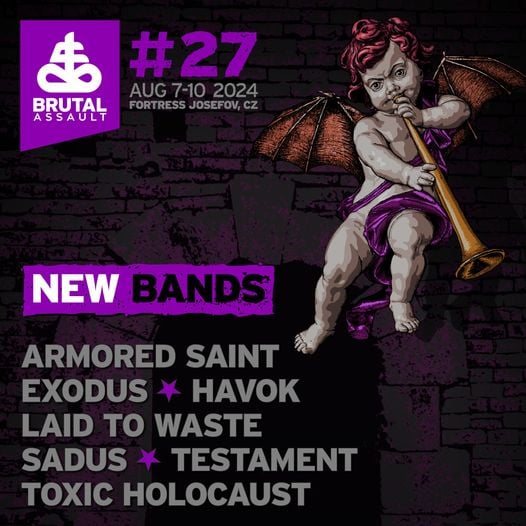 Exodus, Testament, and More Big Names Added to Brutal Assault Festival
