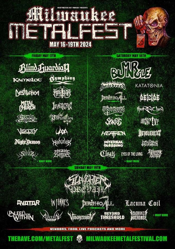 Milwaukee Metal Fest Releases Lineup and Set Times