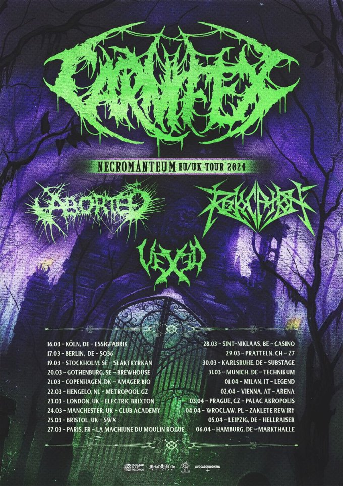 Carnifex to Tour the U.K and Europe Next Spring with Aborted, Revocation, and Vexed