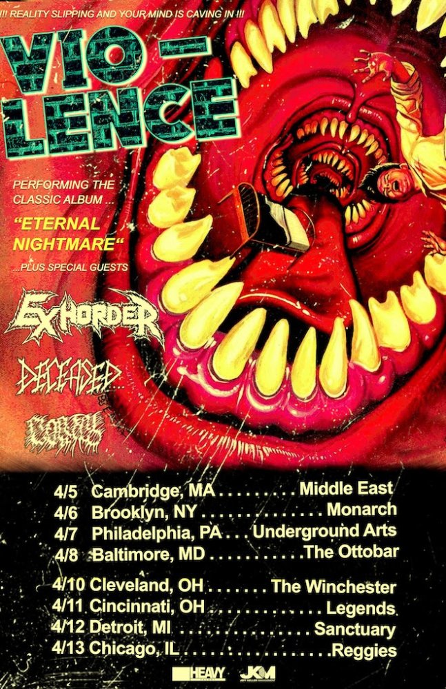 Vio-Lence, Exhorder, Deceased, and Mortal Wound to Tour Next Spring