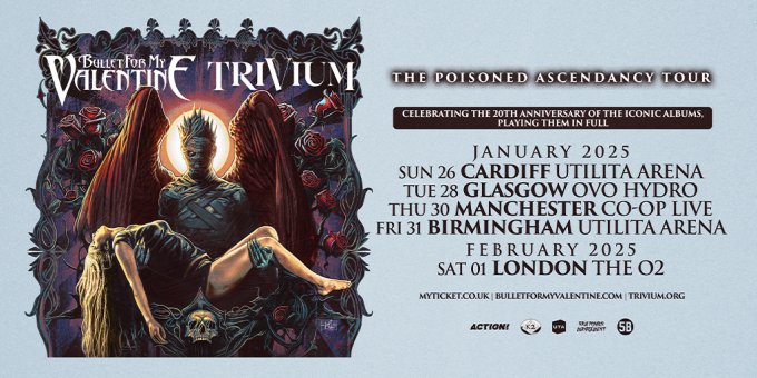 Trivium and Bullet For My Valentine Announce ‘The Poisoned Ascendancy’ Tour