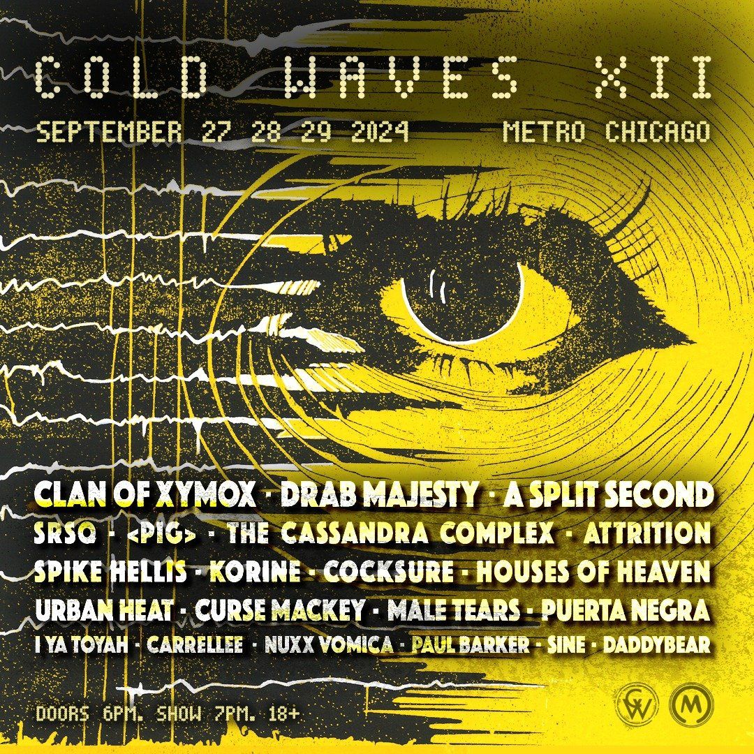 Cold Waves Festival 2024 Announced with Clan of Xymox, Drab Majesty, A Split Second, The Cassandra Complex, Attrition, and More!