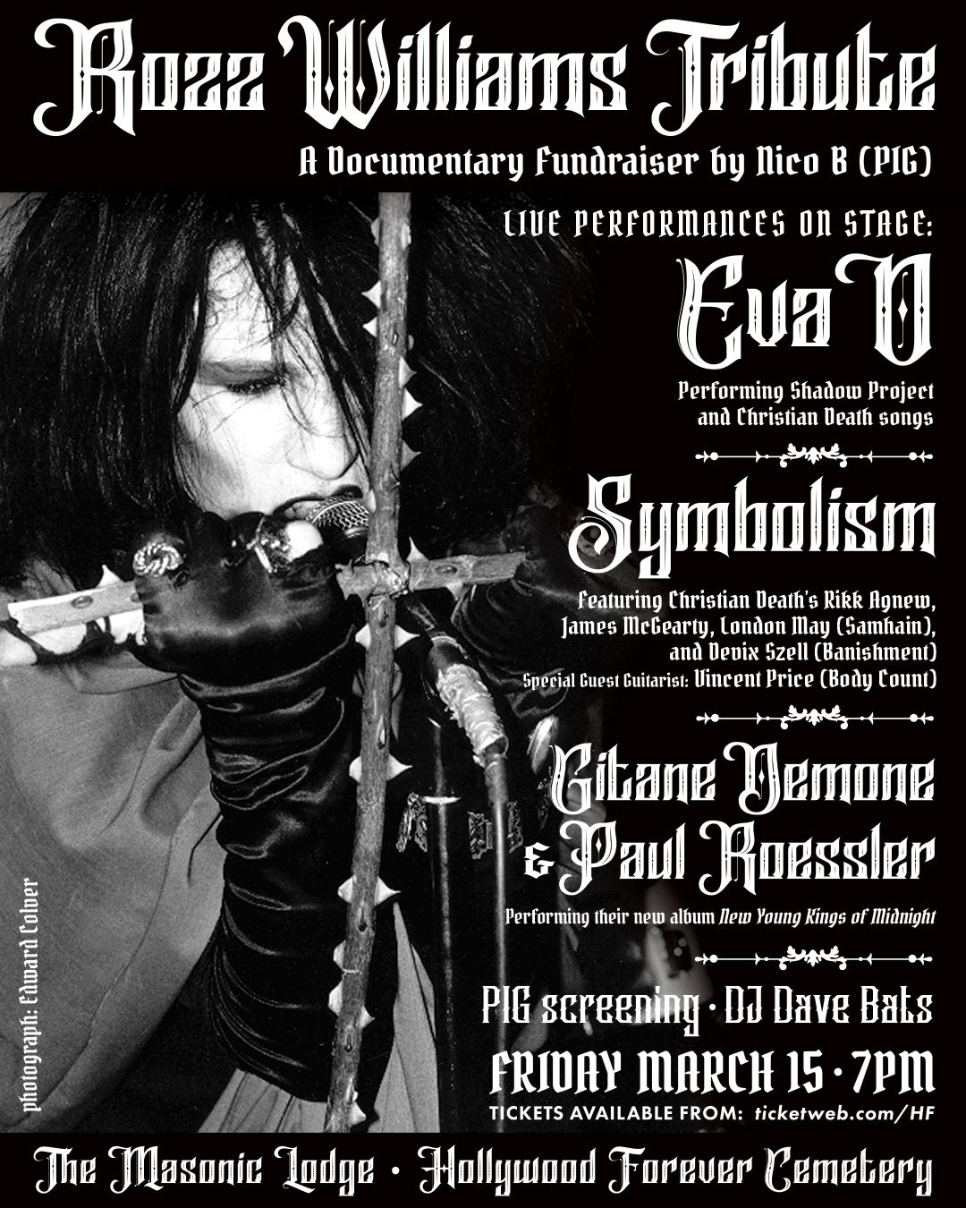 Celebrating the Legacy of Rozz Williams: A Tribute at Hollywood Forever Cemetery