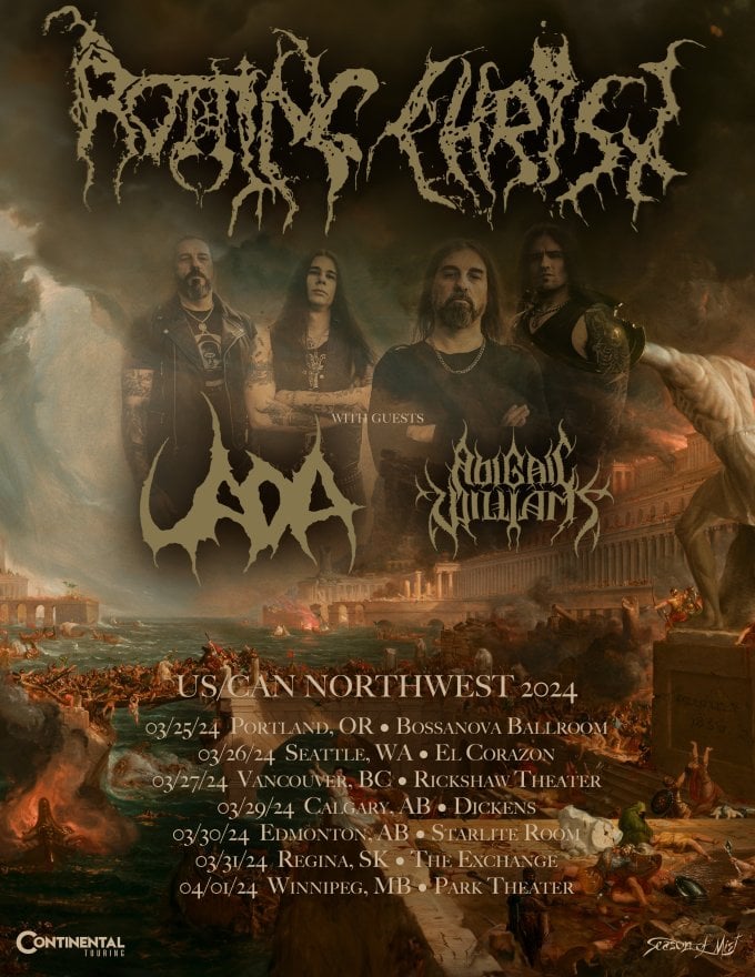 Rotting Christ is Coming to North America and Canada’s Getting Most of the Stops