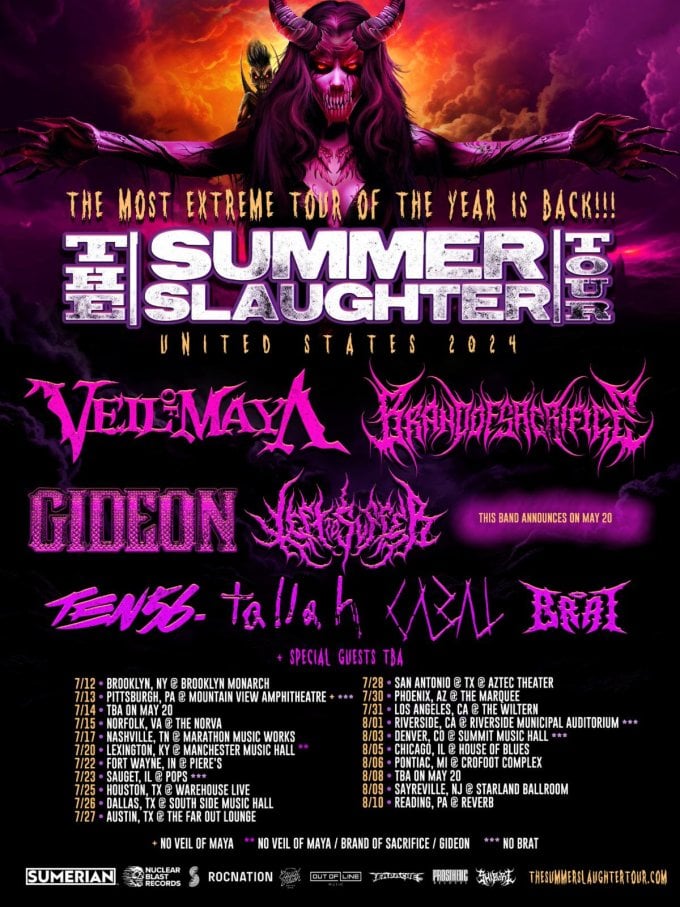First Batch of Summer Slaughter Tour Bands Announced Don’t Hold a Candle to Years Past
