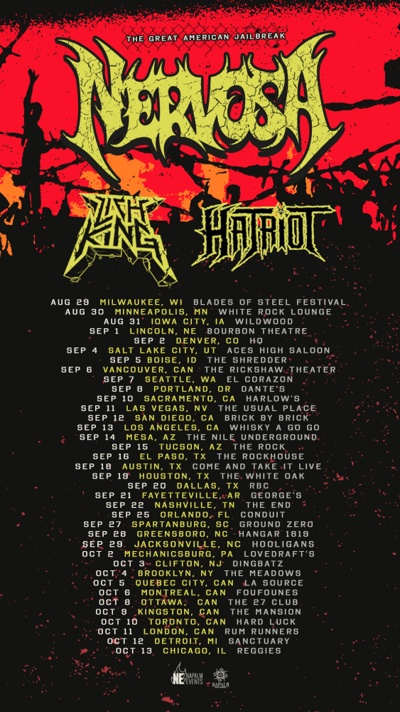 Nervosa Announces ‘The Great American Jailbreak Tour’