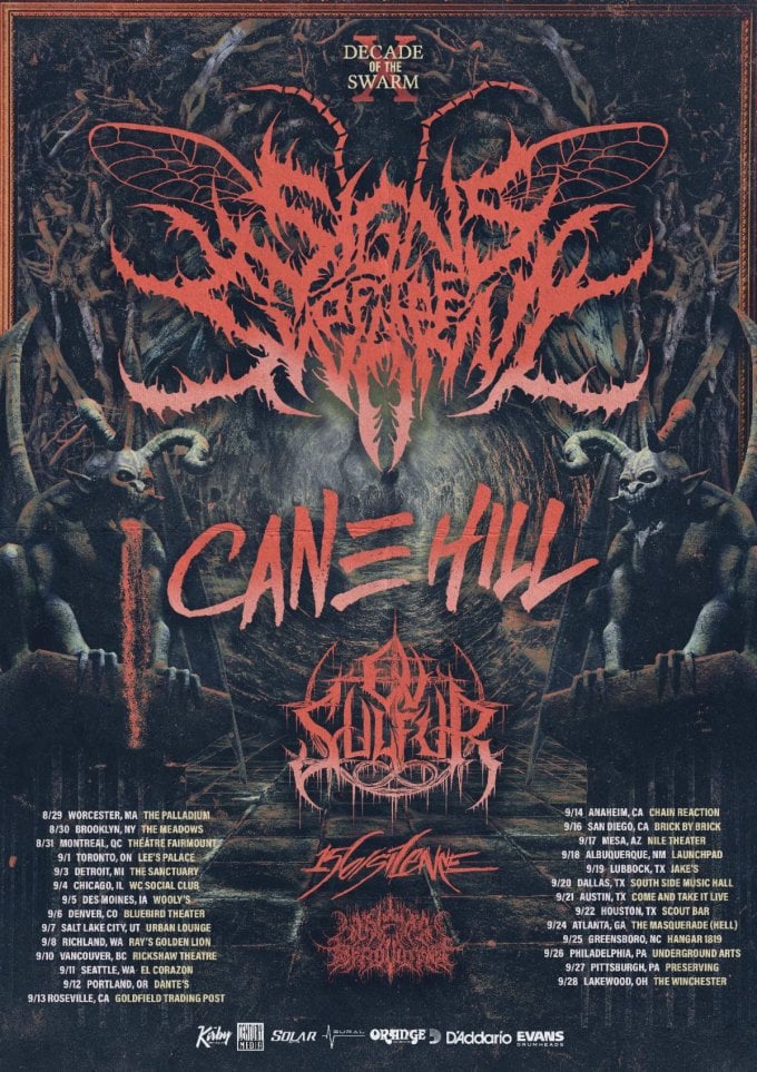 Signs of the Swarm Announce North American Tour with Cane Hill, Ov Sulfur, and More
