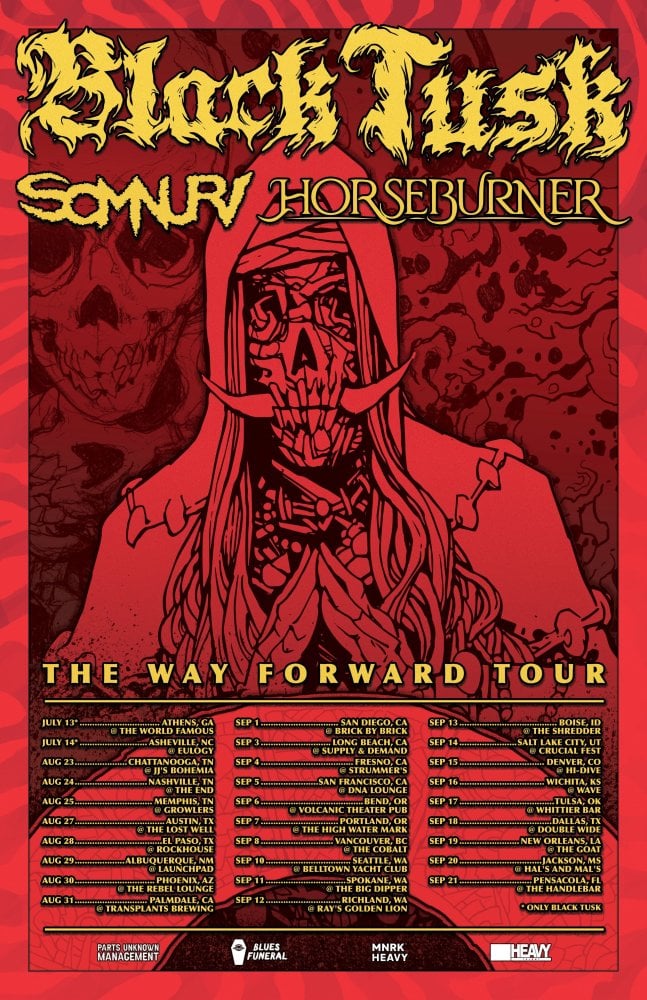 Black Tusk to Tour North America with Somnuri and Horseburner