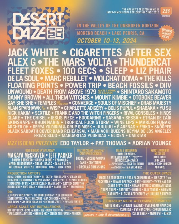 Converge, The Mars Volta, Power Trip, Sleep, and More to Perform at Desert Daze 2024