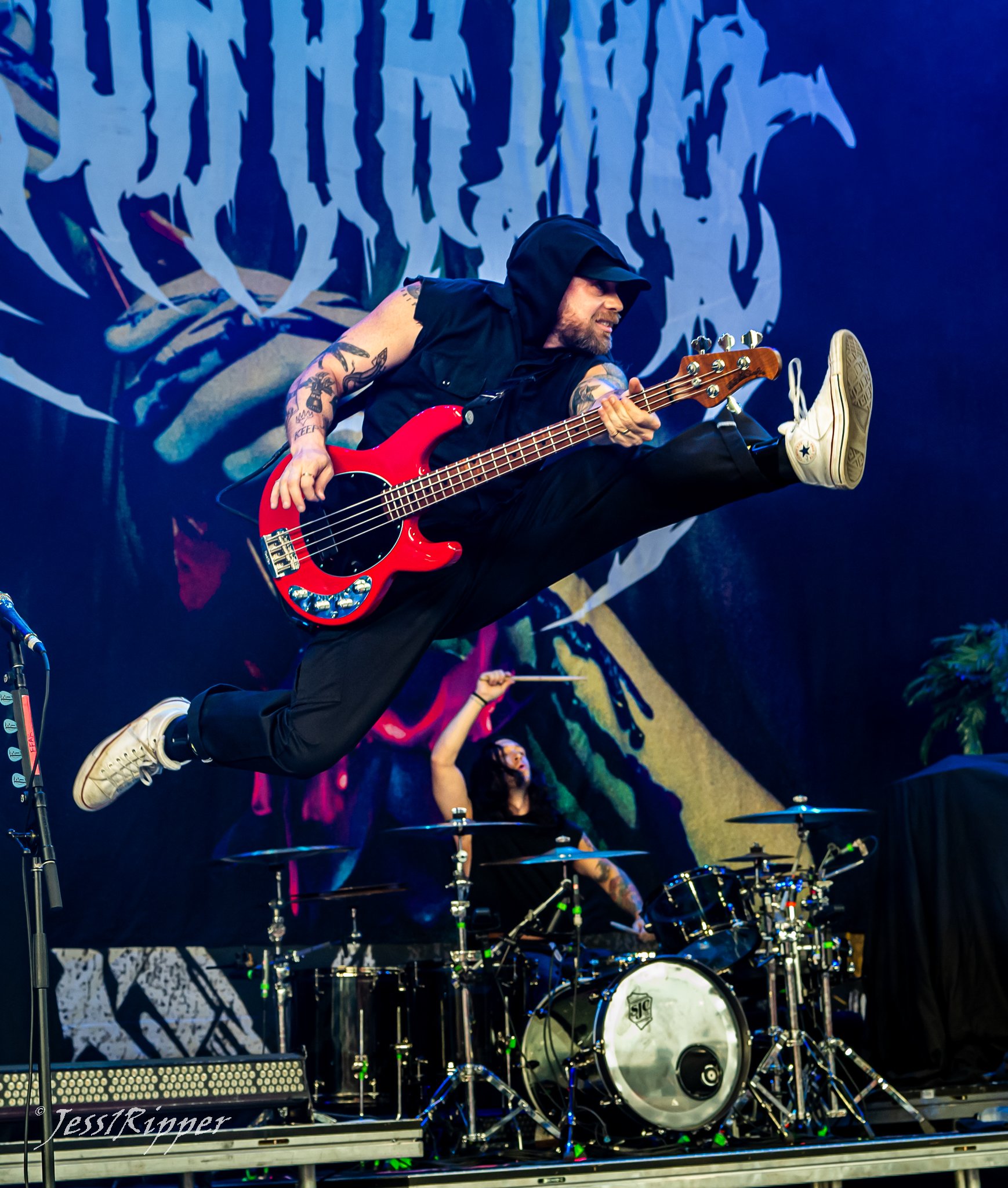 Photos: Halestorm, I Prevail, Hollywood Undead, and Fit for a King at PNC Banks Arts Center in Holmdel, NJ on July 26, 2024