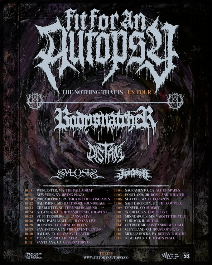 Fit For An Autopsy Reveal New Album The Nothing That Is and Announce Upcoming Tour