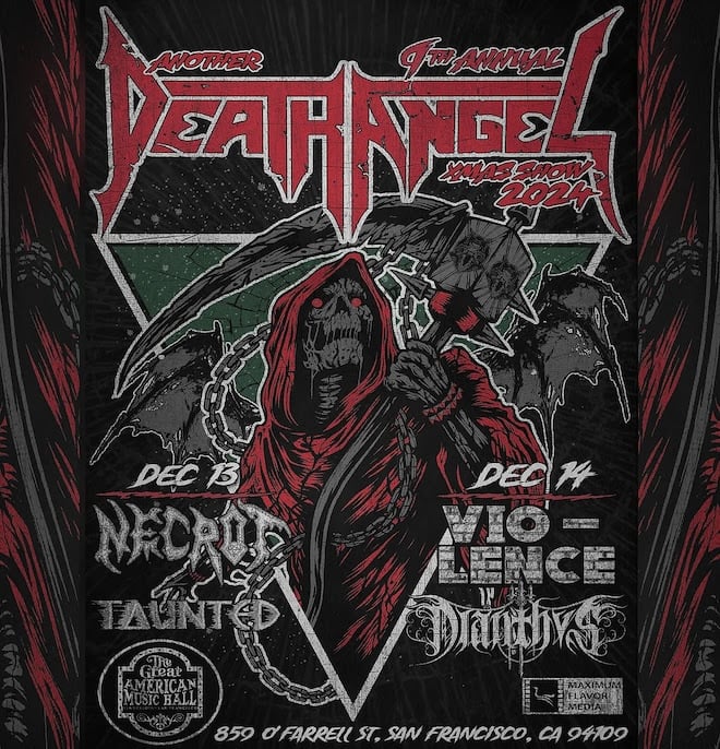 Death Angel’s Gonna Ring in the Holidays with Two Shows This December