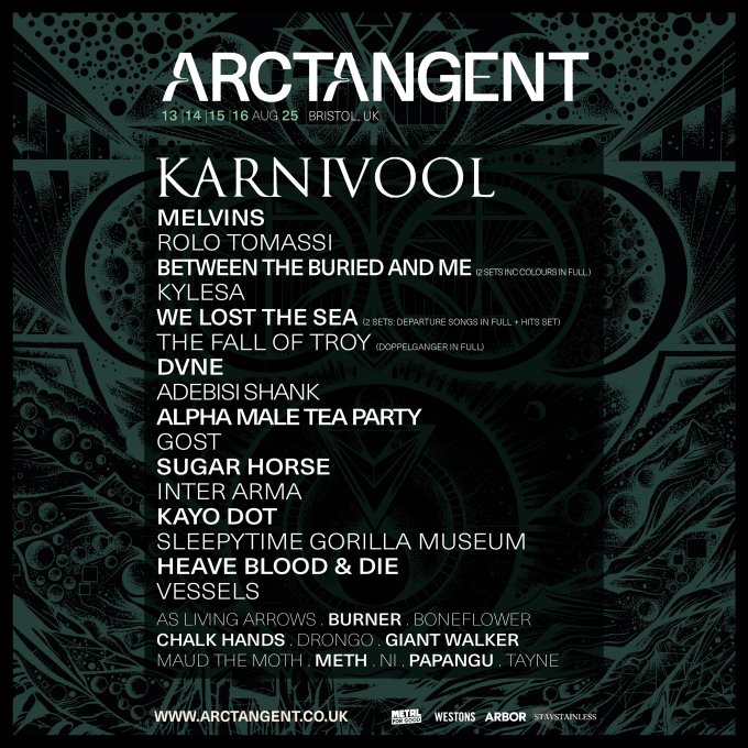 Karnivool, Melvins, Kylesa, and More Announced for Arctangent Festival 2025